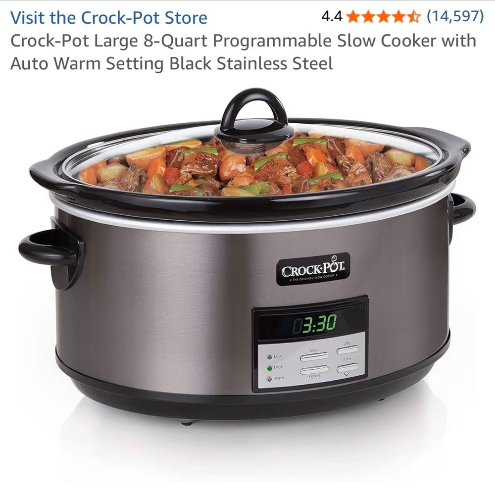 Crock-Pot Stainless Steel Slow Cooker - Picture 4 of 7